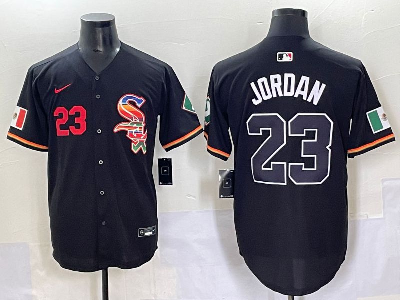 Men 2025 Chicago White Sox #23 Jordan Black Game Nike MLB Jersey style 52->chicago white sox->MLB Jersey